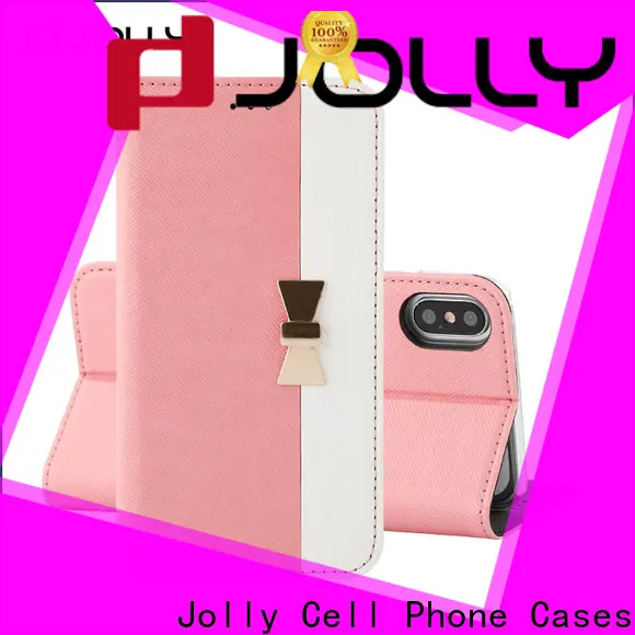Jolly personalised leather phone case manufacturer for iphone xs 1