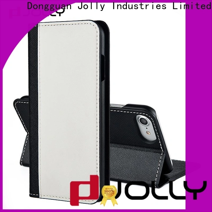 Jolly custom cell phone wallet purse with id and credit pockets for apple 1