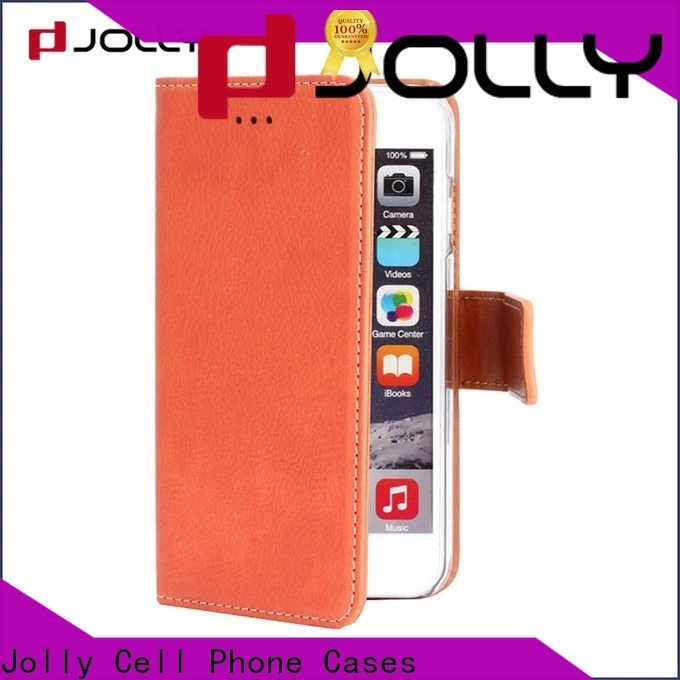 Jolly artificial cell phone wallet case for busniess for mobile phone 1