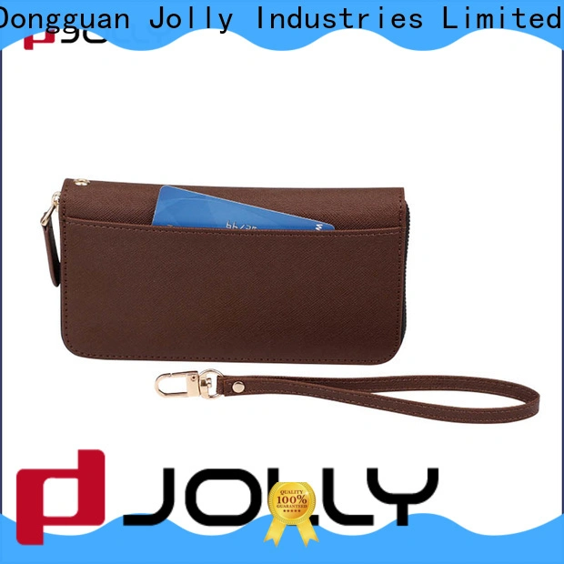 Jolly high quality cell phone wallet wristlet for busniess for sale 1