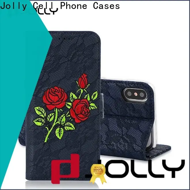 Jolly latest women's cell phone wallet with id and credit pockets for iphone xs 1