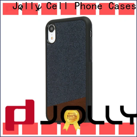 slim spliced two leather mobile back cover online company for iphone xr 1