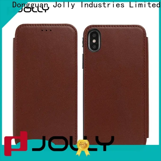 Jolly flip phone covers with id and credit pockets for iphone xs 1