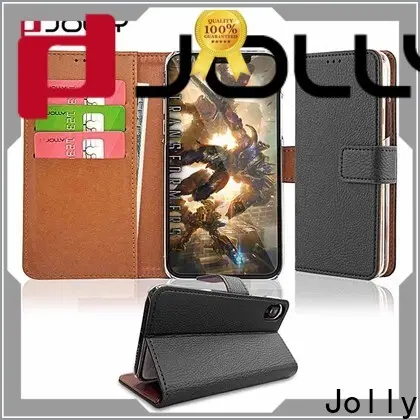Jolly top magnetic wallet phone case supplier for apple 1