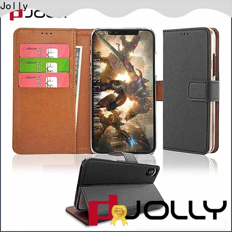 Jolly high quality leather wallet phone case supplier for mobile phone 1