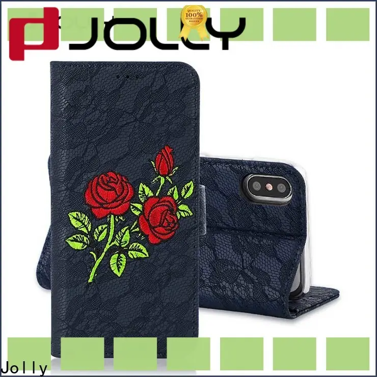 Jolly imitation leather wallet phone case factory for iphone xs 1