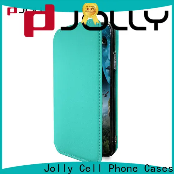Jolly slim leather flip cell phone case factory for iphone xs 1
