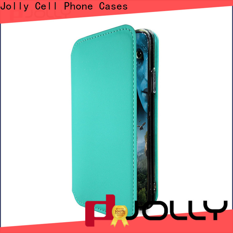 Jolly slim leather flip phone case manufacturer for mobile phone 1