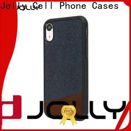 Jolly slim spliced two leather mobile case supplier for sale 1