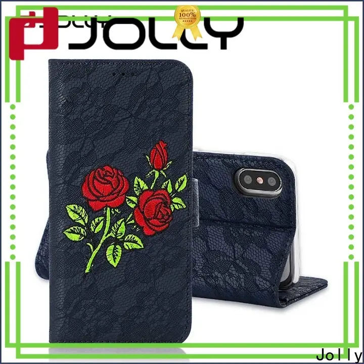 Jolly magnetic wallet phone case company for apple 1