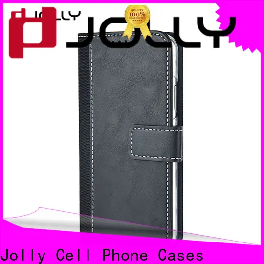 Jolly leather card holder organizer cell phone wallet purse supplier for sale 1