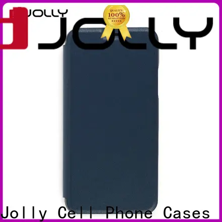 wholesale leather phone case with id and credit pockets for iphone xs 1