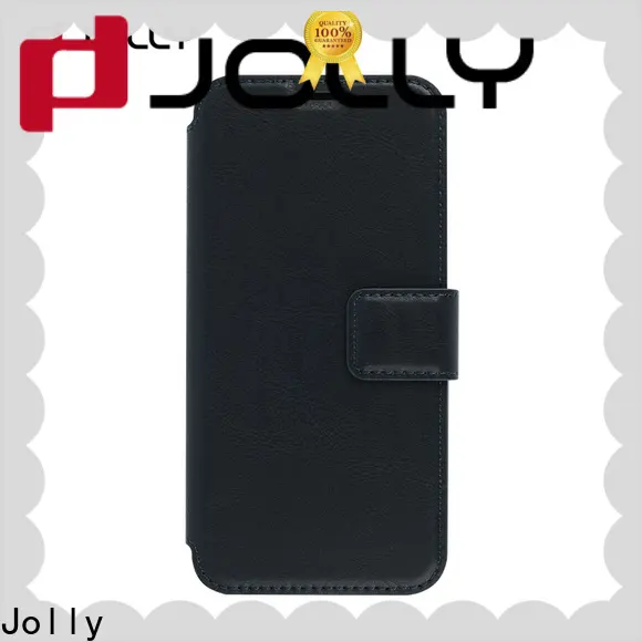 Jolly slim leather cheap cell phone cases with strong magnetic closure for sale 1