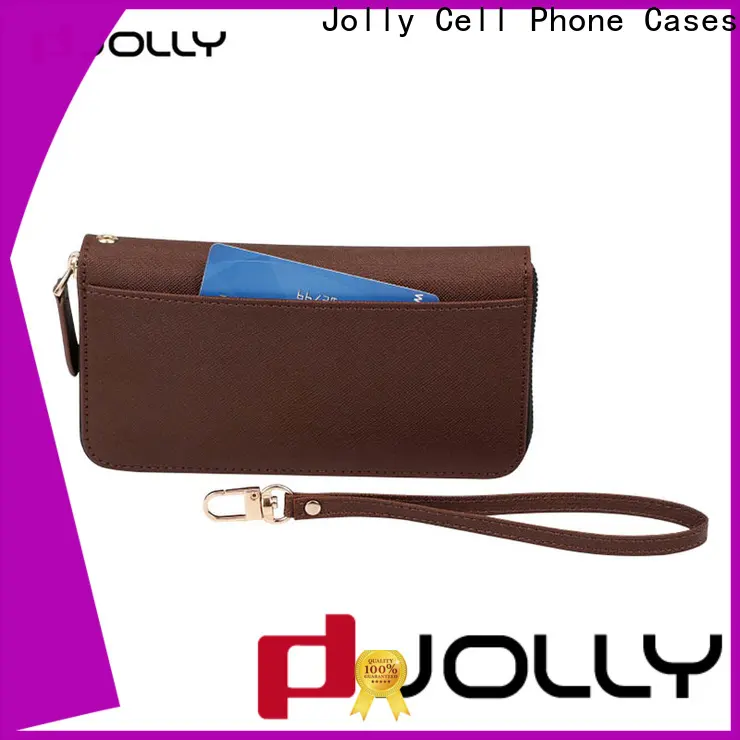 Jolly best magnetic wallet phone case with cash compartment for apple 1