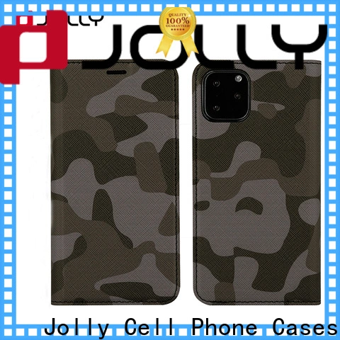 Jolly folio flip phone covers with slot kickstand for iphone xs 1