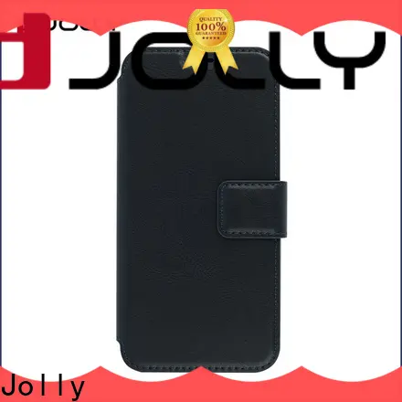 Jolly initial leather flip phone case company for mobile phone 1