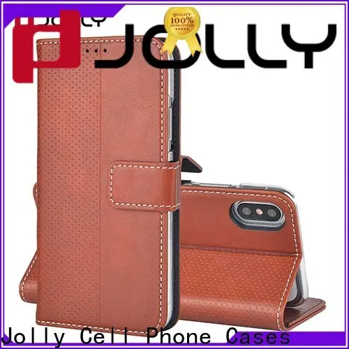 Jolly new leather wallet phone case for busniess for sale 1