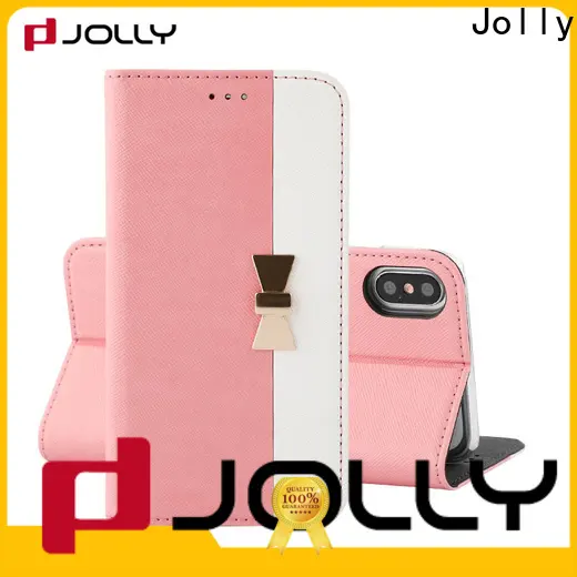 Jolly leather flip phone case supplier for iphone xs 1
