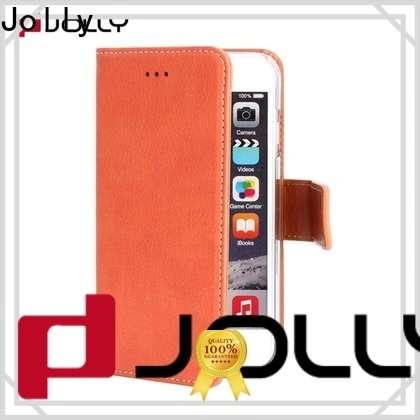 Jolly latest wallet style phone case with printed pattern cover for apple 1
