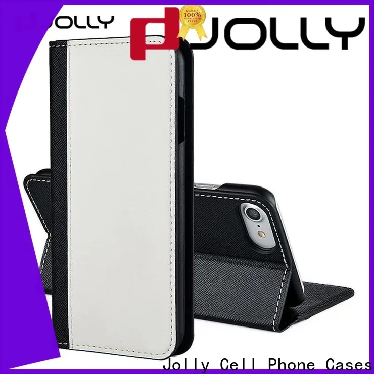 Jolly real carbon fiber wallet purse phone case with slot for mobile phone 1