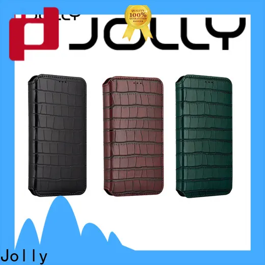 Jolly leather card holder organizer wallet phone case company for apple 1