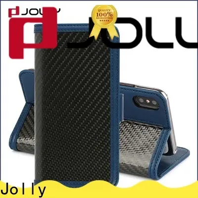 Jolly leather card holder organizer cell phone wallet purse manufacturer for apple 1