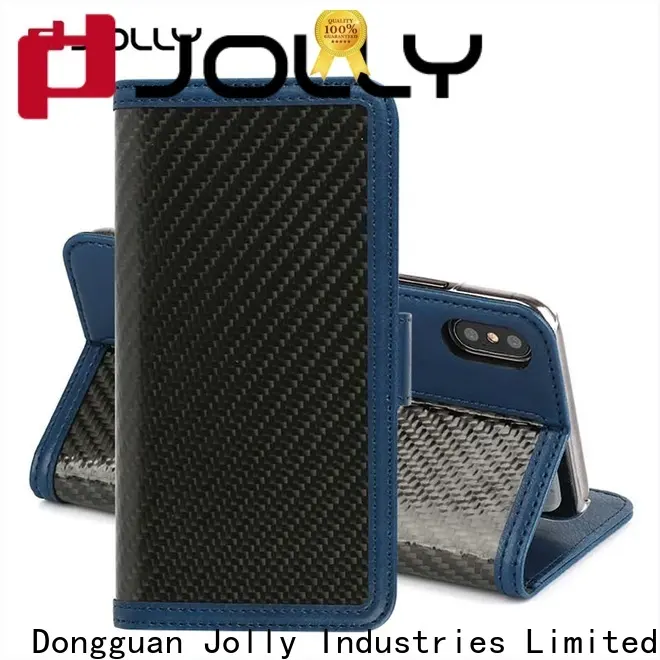 Jolly leather cell phone wallet supplier for mobile phone 1