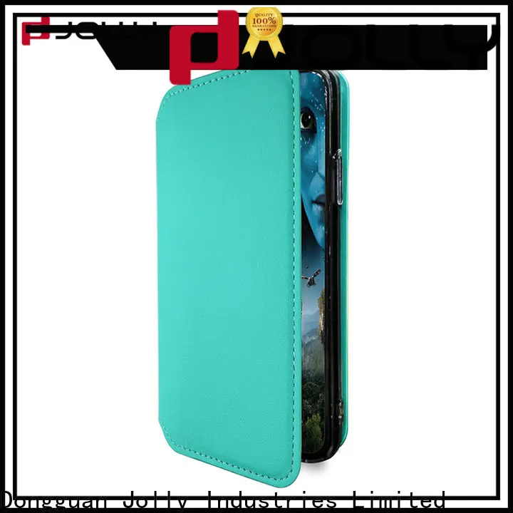 Jolly folio leather flip phone case company for mobile phone 1