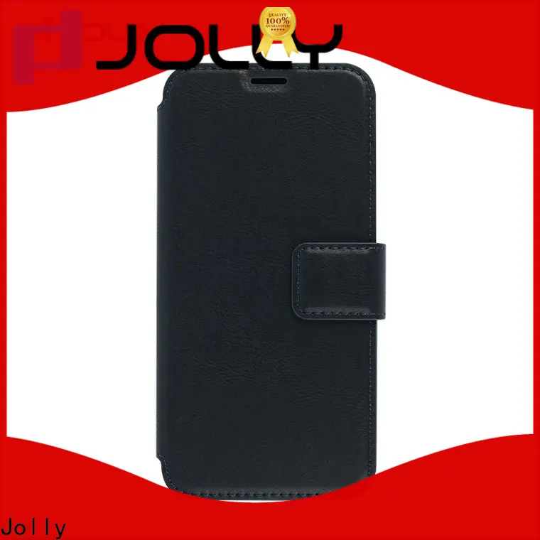 Jolly pu leather flip phone covers with slot for mobile phone 1