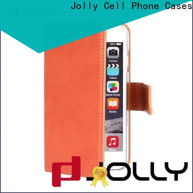 Jolly top leather cell phone wallet company for sale 1