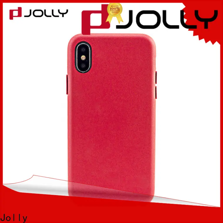 Jolly slim spliced two leather mobile case factory for iphone xr 1