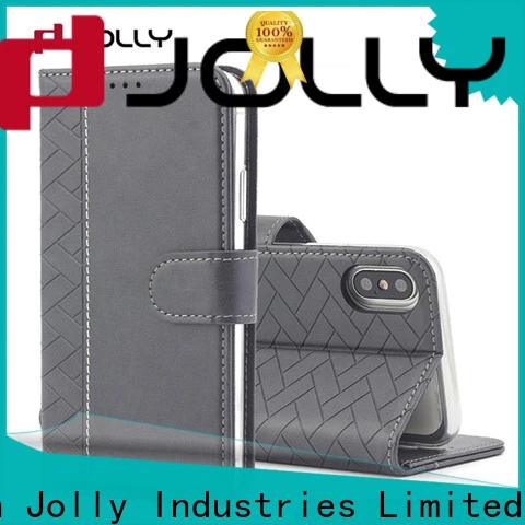 real carbon fiber leather cell phone wallet case with cash compartment for mobile phone 1