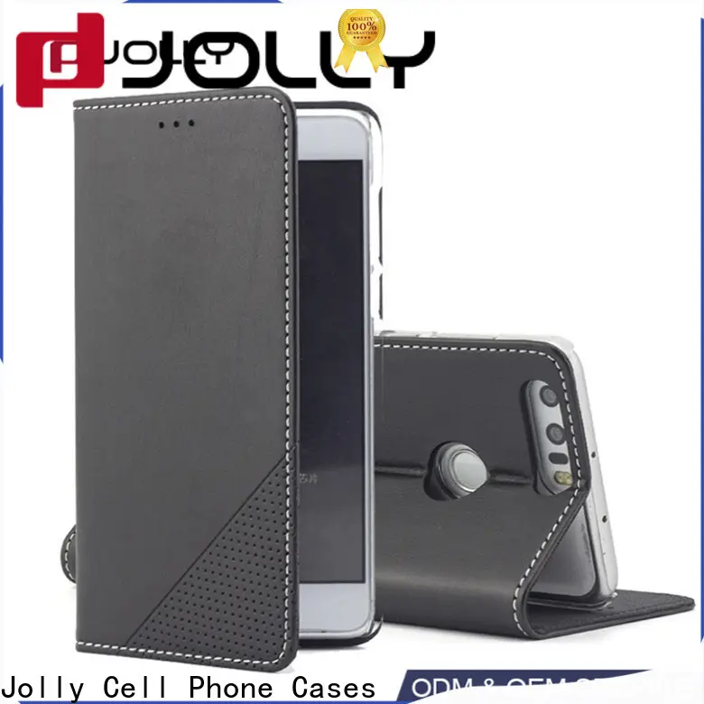 Jolly slim leather designer cell phone cases for busniess for iphone xs 1