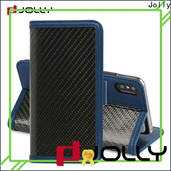Jolly book leather cell phone wallet case factory for sale 1
