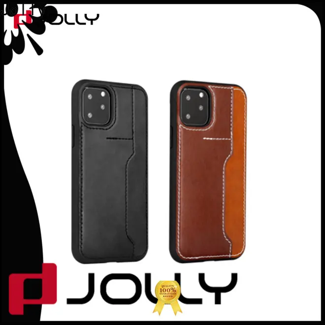 slim spliced two leather cell phone covers online for iphone xs 1