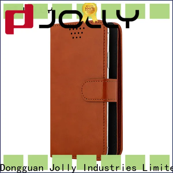 Jolly leather phone case with adhesive for mobile phone 1