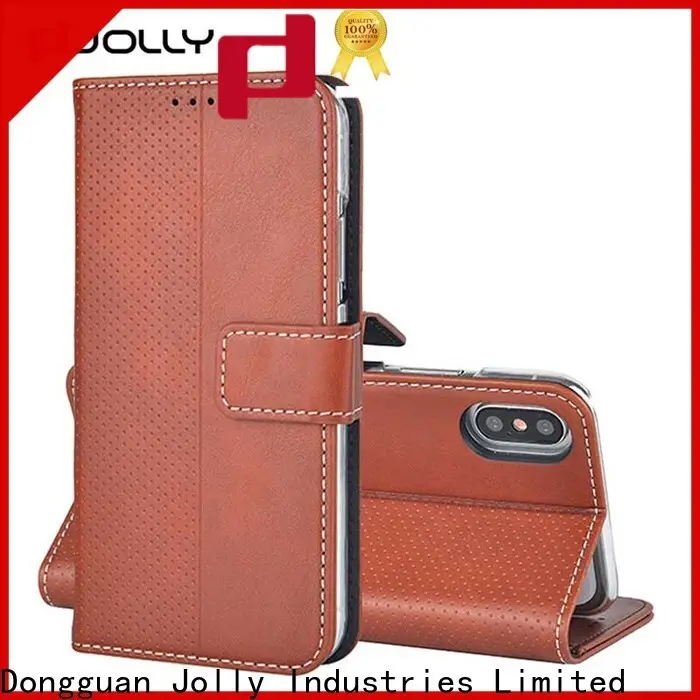 Jolly high quality designer wallet phone case with credit card holder for apple 1