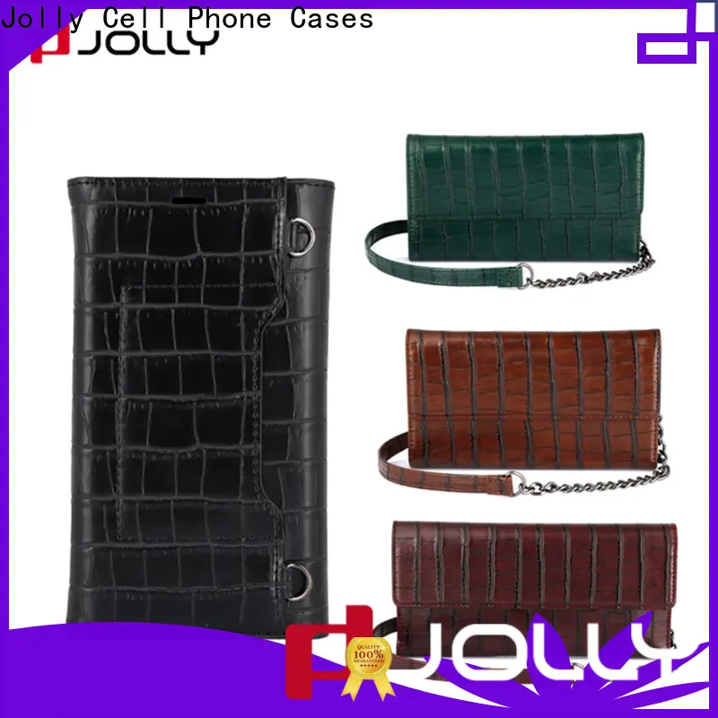 Jolly high quality phone case maker with id and credit pockets for apple 1