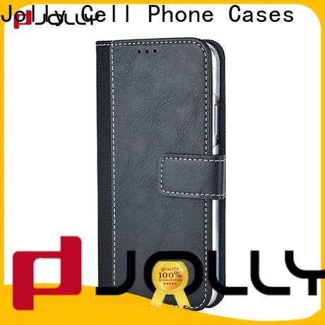 Jolly leather card holder organizer wallet style phone case company for sale 1