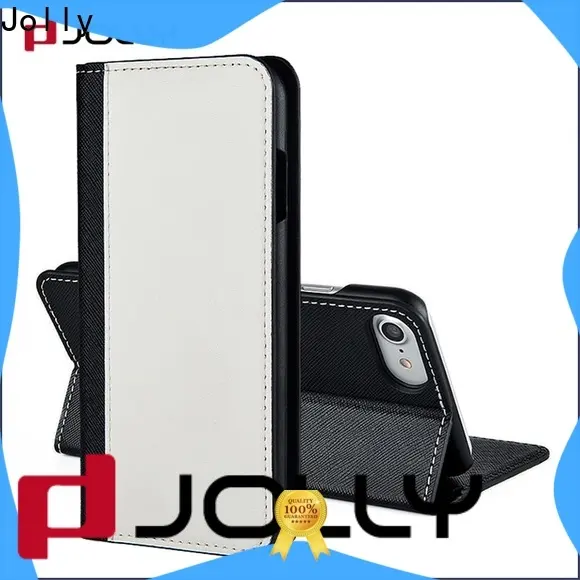 Jolly custom leather wallet phone case with credit card holder for mobile phone 1