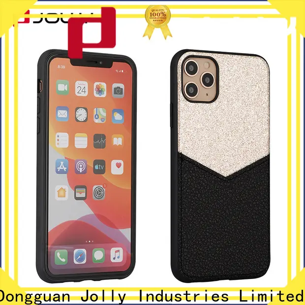Jolly slim spliced two leather mobile back cover supplier for iphone xr 1