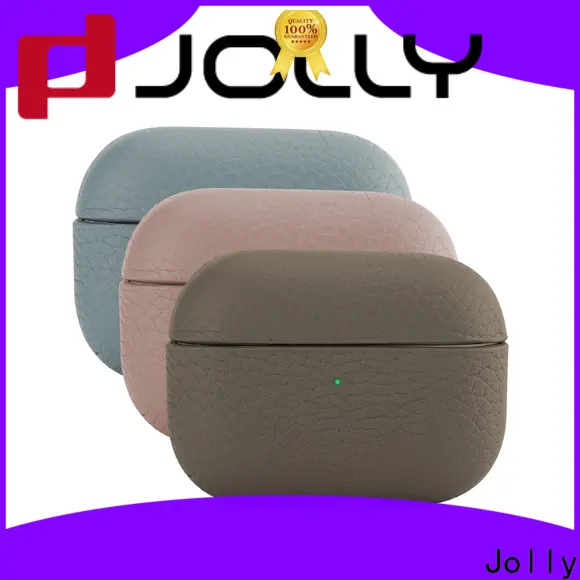 Jolly custom apple airpods pro leather case manufacturers for mobile phone 1
