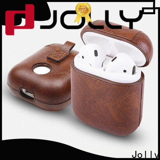 Jolly hot sale leather case airpods suppliers for mobile phone 1