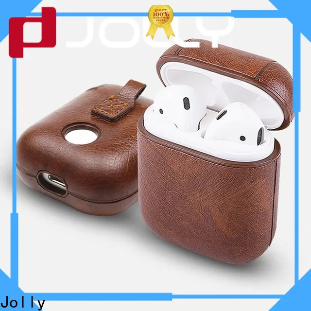 Jolly best leather airpod pro case suppliers for mobile phone 1