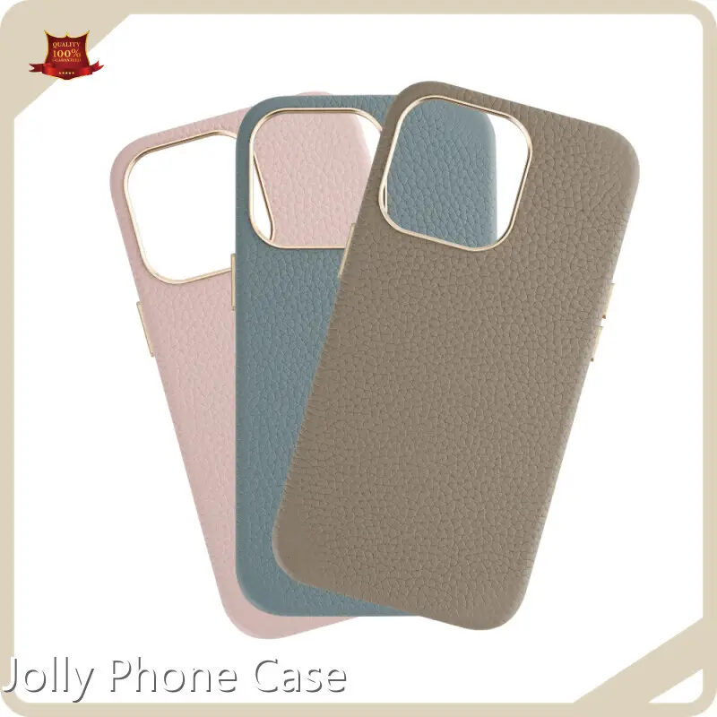 White Leather Phone Case Mobile Back Cover Wholesale - Jolly Phone Case 1