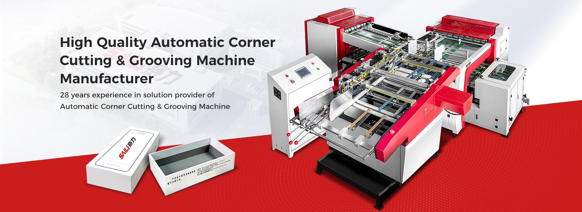 Automatic Corner Cutting & Grooving Machine banner