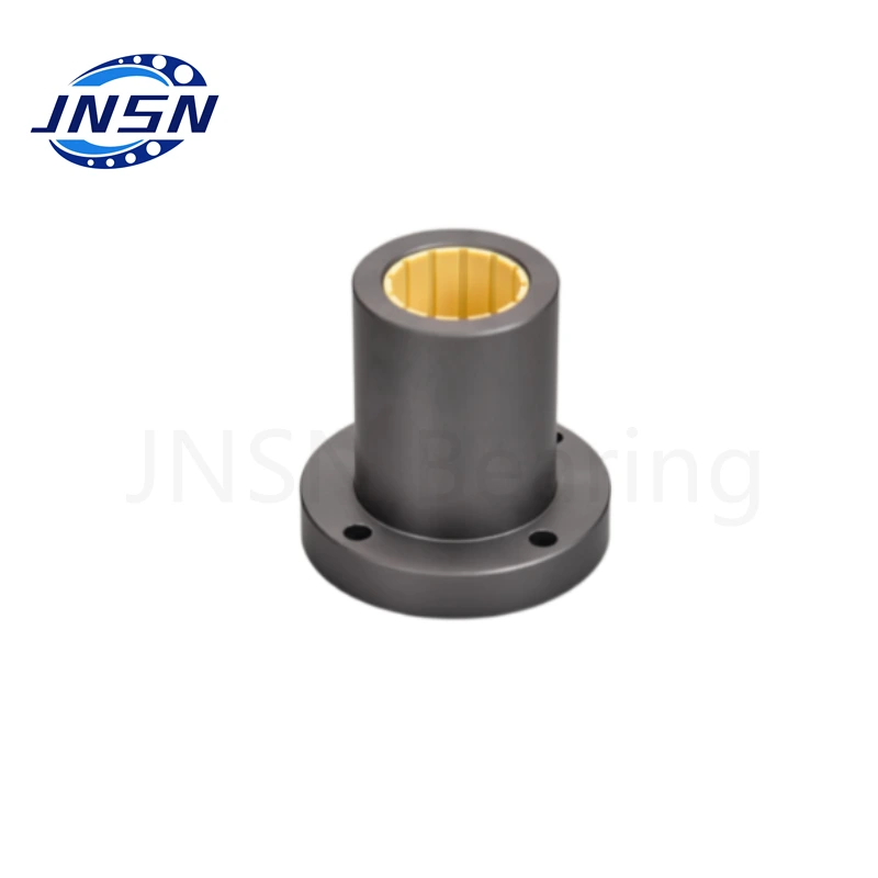 Rodamientos lineales de plástico OEM Lin-JJrf Rodamientos lineales de brida redonda Rodamientos lineales de brida redonda (Diseño largo) Rodamientos lineales redondos de brida media (diseño largo) Bajo ruido Auto-lubricante Mantenimiento Factory Price-Jnsn 1