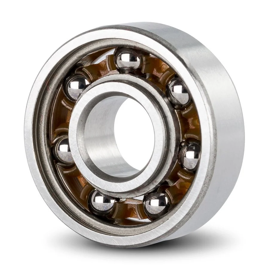 Miniature ball bearings - smooth run 608 open C3 8x22x7 mm (Material: 100Cr6, Nylon cage, not lubricated) 1