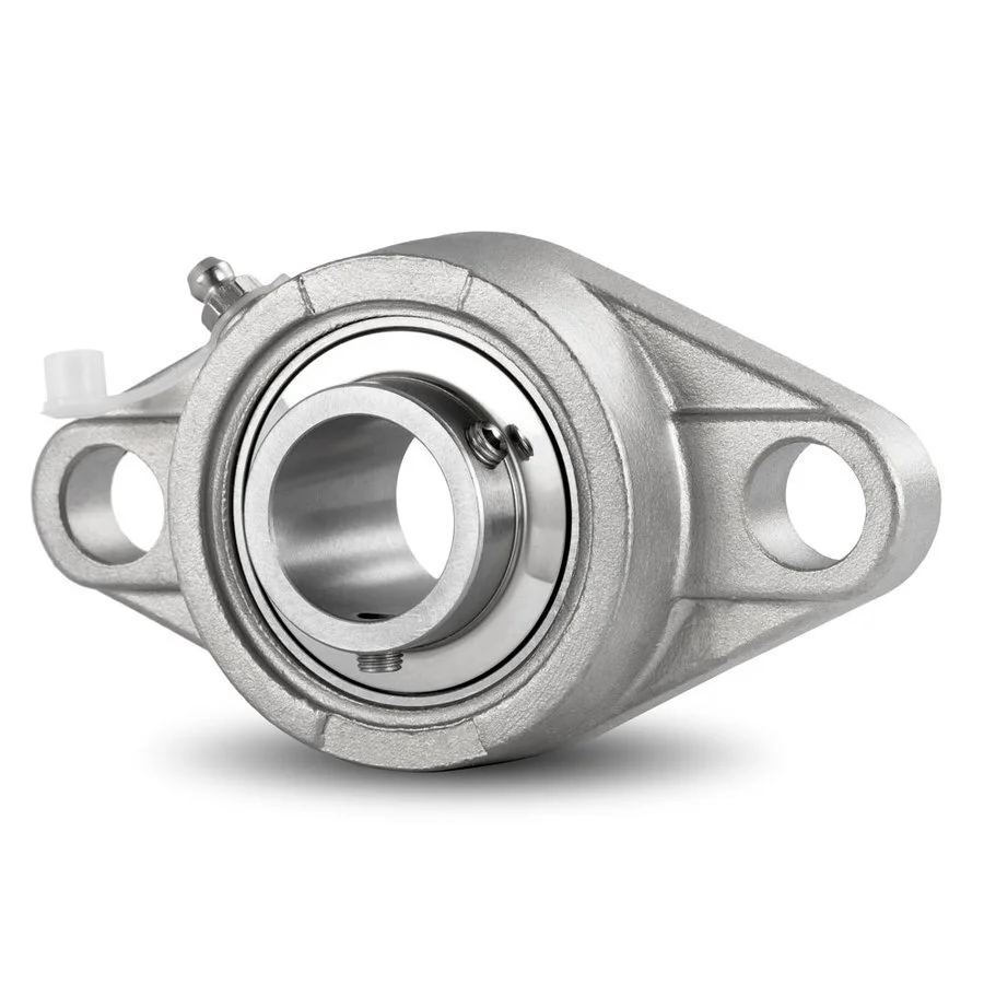 Stainless Steel Flange Bearing / Flange Housing Unit SS UCFL201 - Shaft: 12 mm 1