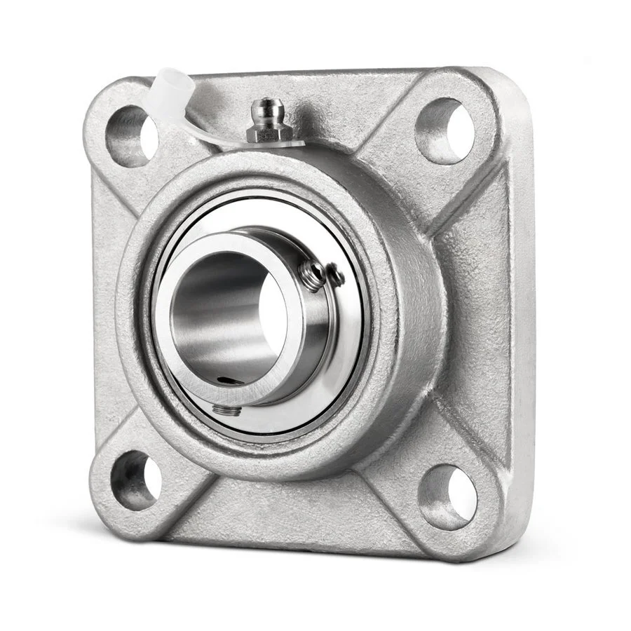 Stainless Steel Flange Bearing / Flange Housing Unit SS UCF201 - Shaft: 12 mm 1